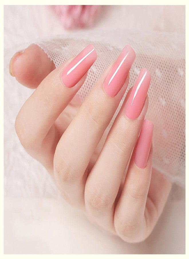 CANNI Builder Gel For Nails – 1 Fl Oz Soft Pink Hard Gel for Nail Extension & Strengthening, Jelly gel Polish for DIY Holiday Nail Art - Image 4